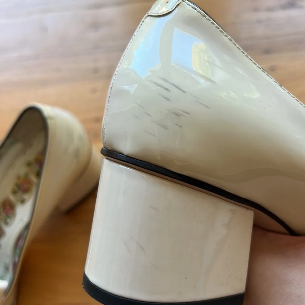 Gucci Marmont white patent leather heels - Picture 6 of 16